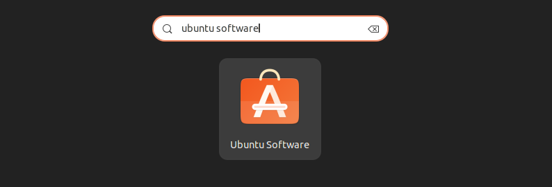 pesquisar Ubuntu Software